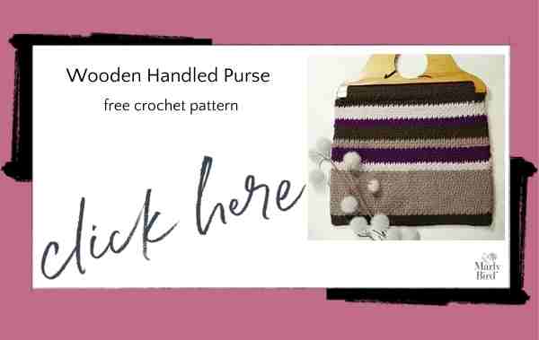 wooden handled purse free crochet pattern