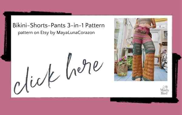 3-in-1 crochet shorts and pants pattern for the beach