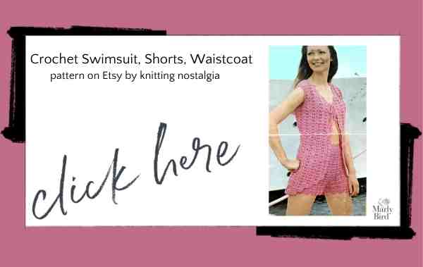 Crochet Swimsuit, Shorts, Waistcoat