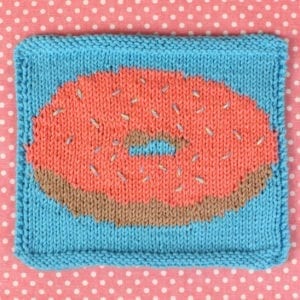 Donut Dishcloth Free Knitting Pattern