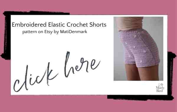 Embroidered Elastic Crochet Shorts Patterns