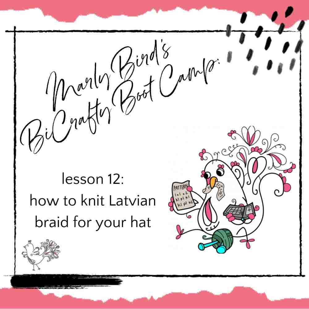 Marly Bird's BiCrafty Bootcamp knit braids