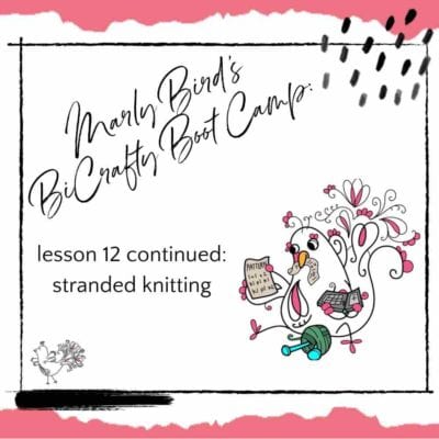 BiCrafty Bootcamp Complementary Hat || Stranded Knitting (Lesson 12 continued)