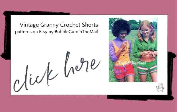 summer of love crochet shorts vintage patterns