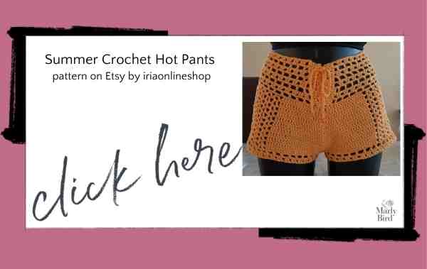 Summer crochet hot pants pattern
