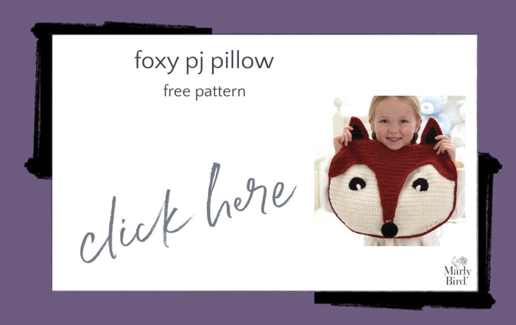 Foxy PJ Pillow Free Crochet Pattern