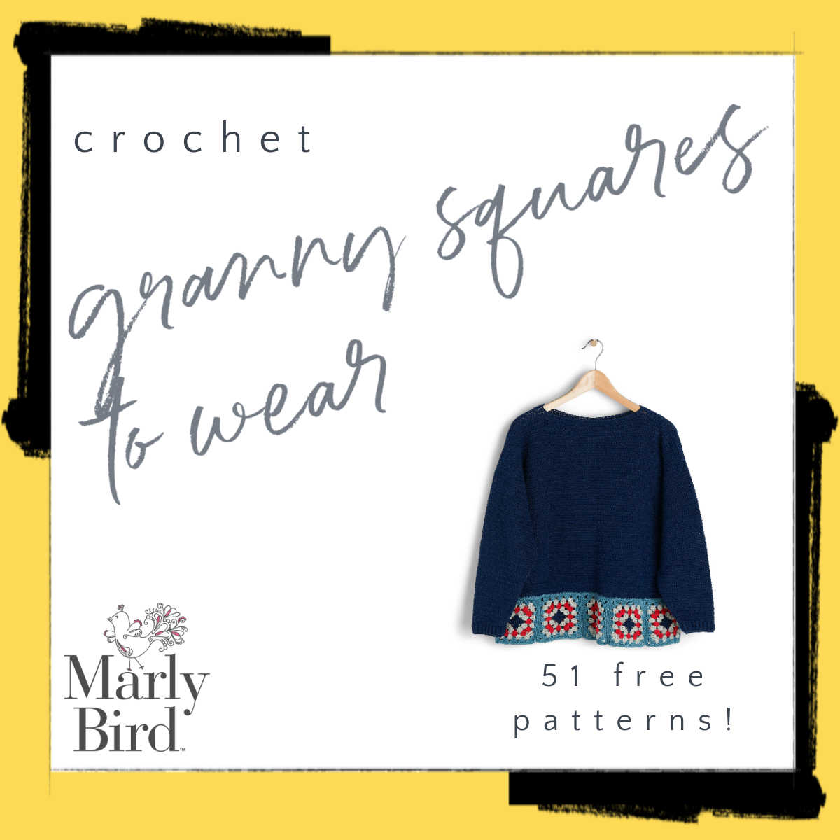 Granny square clothing - Marly Bird