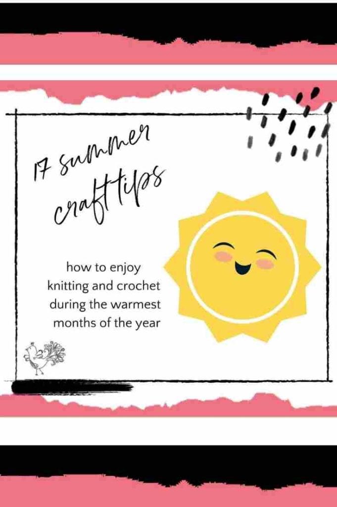 knit and crochet summer tips