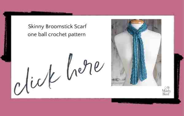 one ball crochet broomstick lace