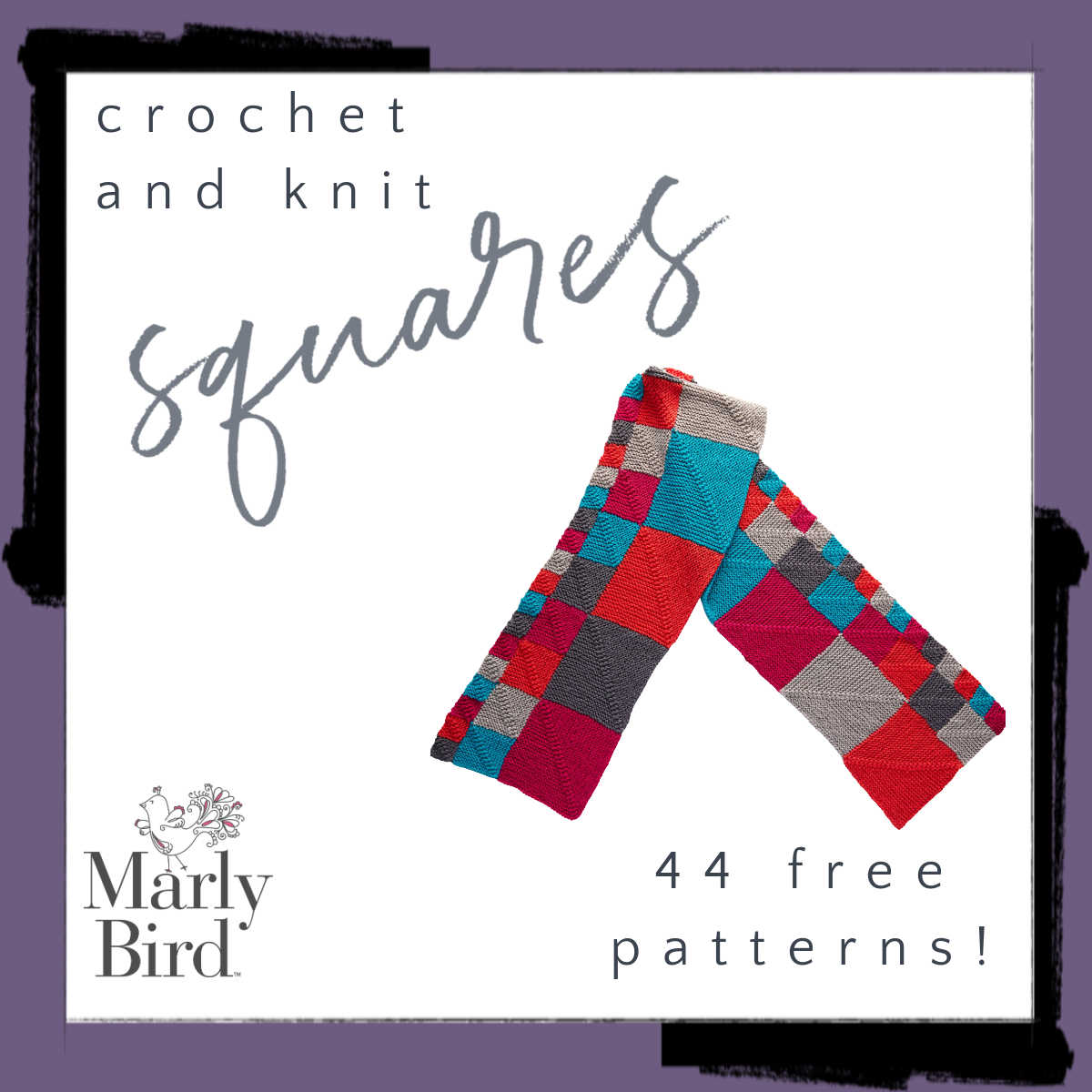 44 Free Crochet and Knit Squares Projects - Marly Bird