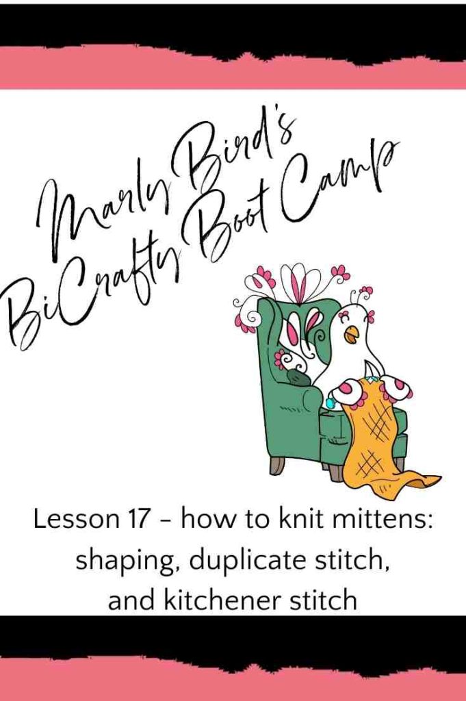 Knit Mittens Pattern Part Three