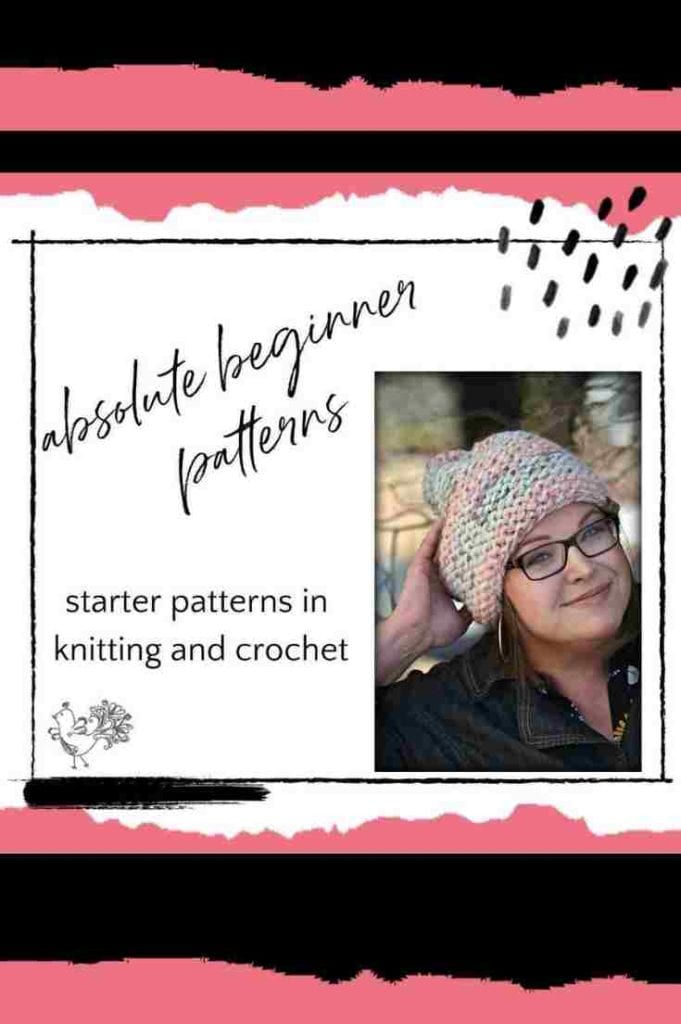 beginner knit and crochet patterns