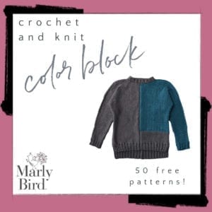 50 Free Color Block Projects to Knit and Crochet