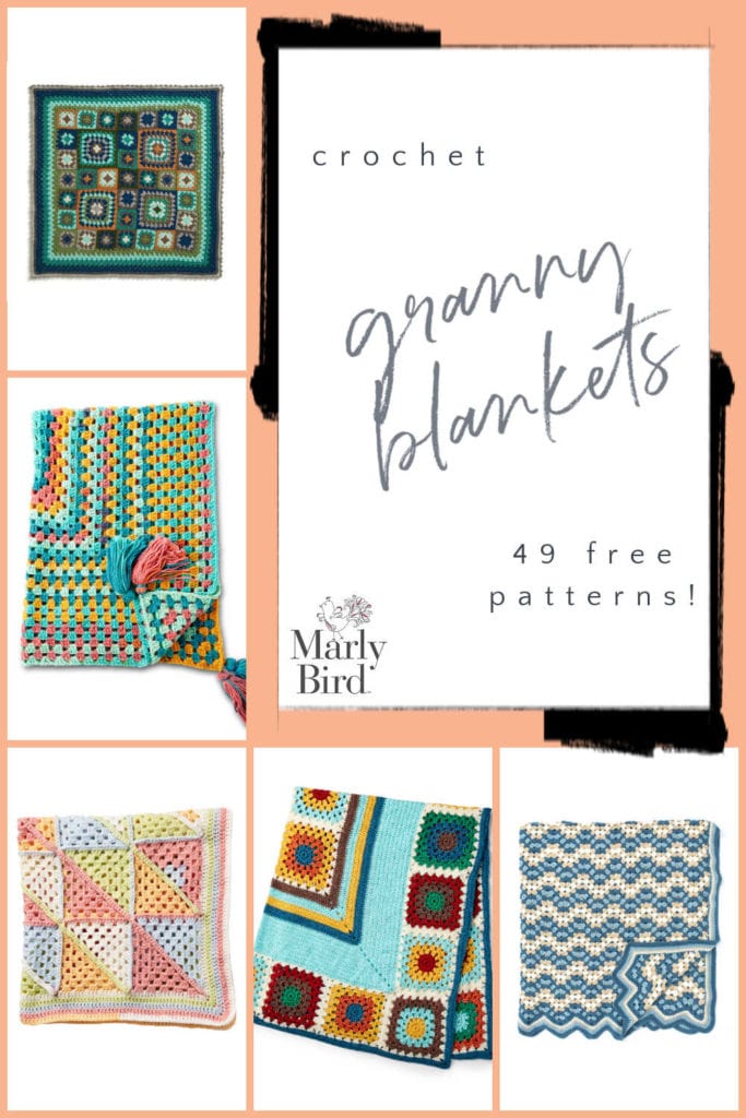 Granny Square Blankets | 49 Free Crochet Patterns