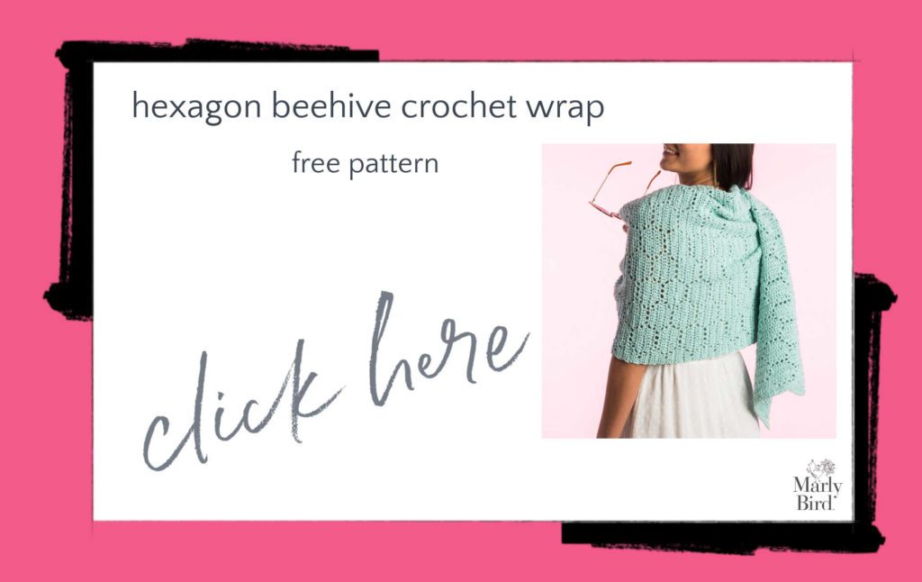 Hexagon Beehive Crochet Wrap Free Crochet Pattern