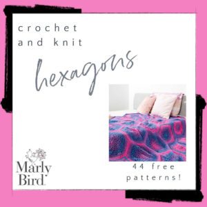 44 Free Knit and Crochet Hexagons Patterns