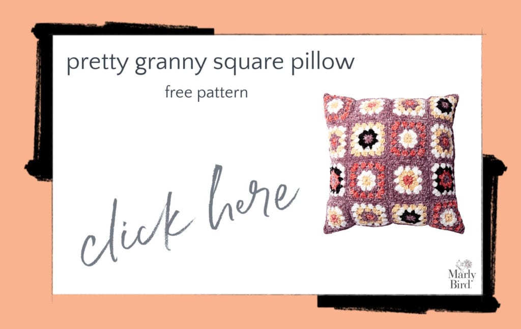 Pretty Granny Pillow Free Crochet Pattern