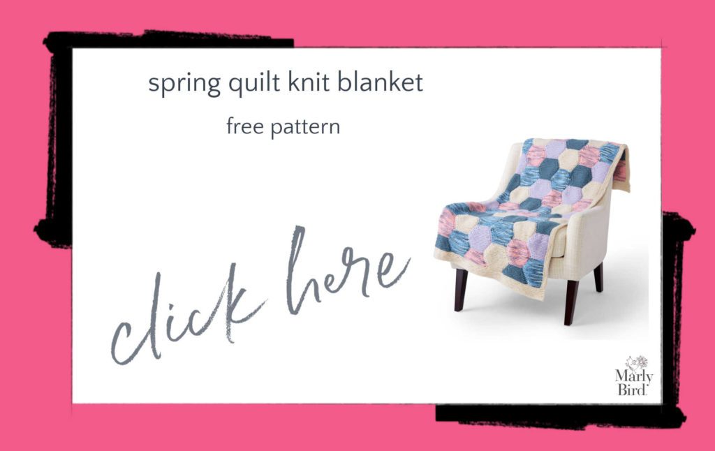 Spring Quilt Knit Blanket Free Knitting Pattern