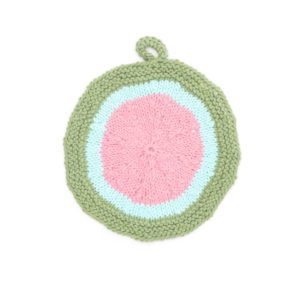 Melon Slice Dishcloth Free Knitting Pattern
