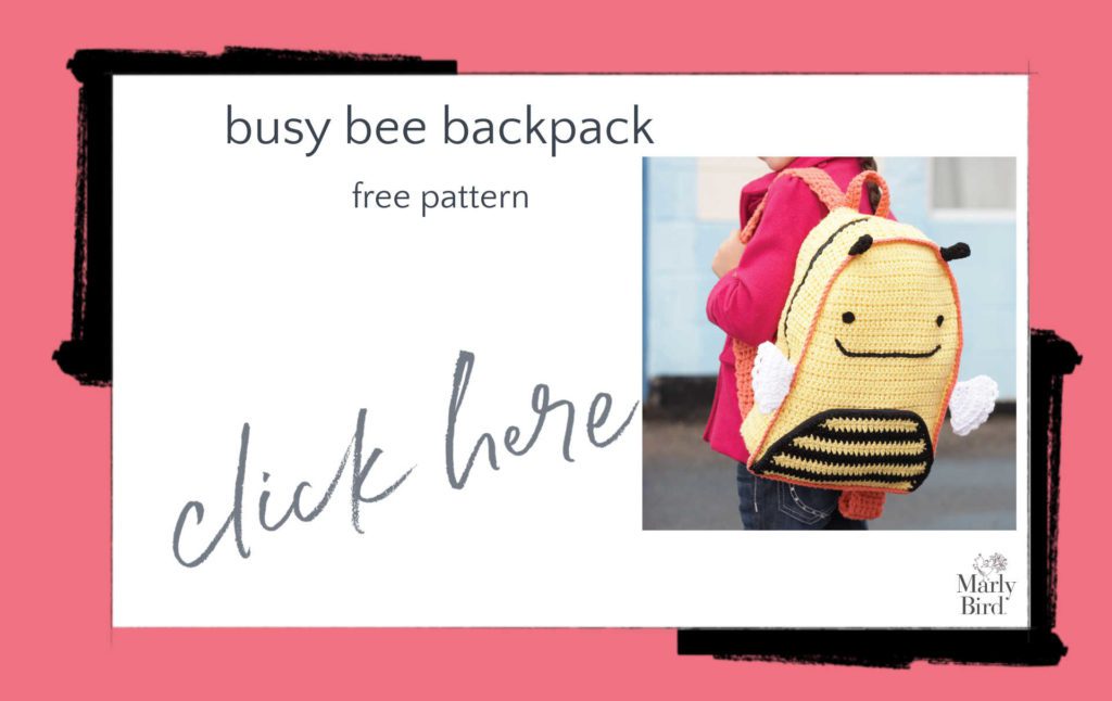 Busy Bee Backpack Free Crochet Pattern