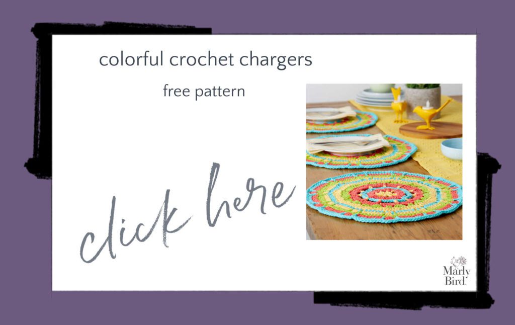 Colorful Crochet Chargers Free Crochet Pattern