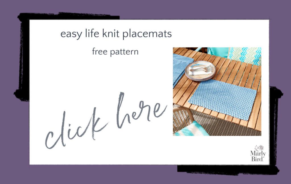 Easy Life Knit Placemats Free Knitting Pattern