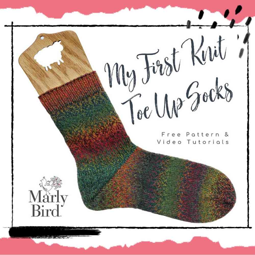 first toe up knit socks pattern
