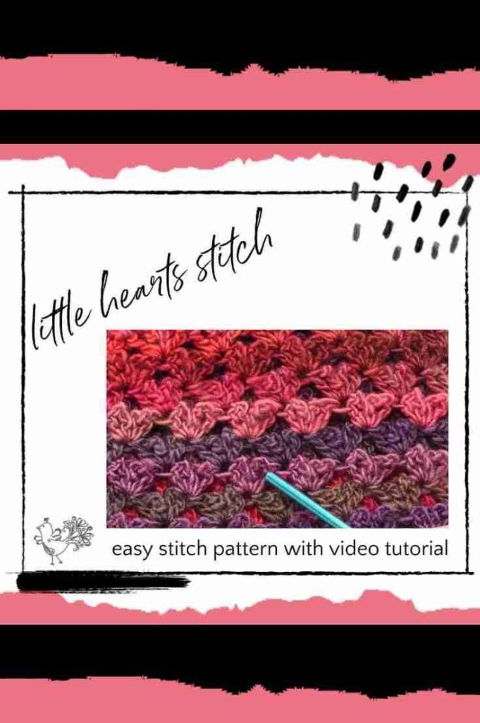 how to crochet hearts stitch with Marly Bird