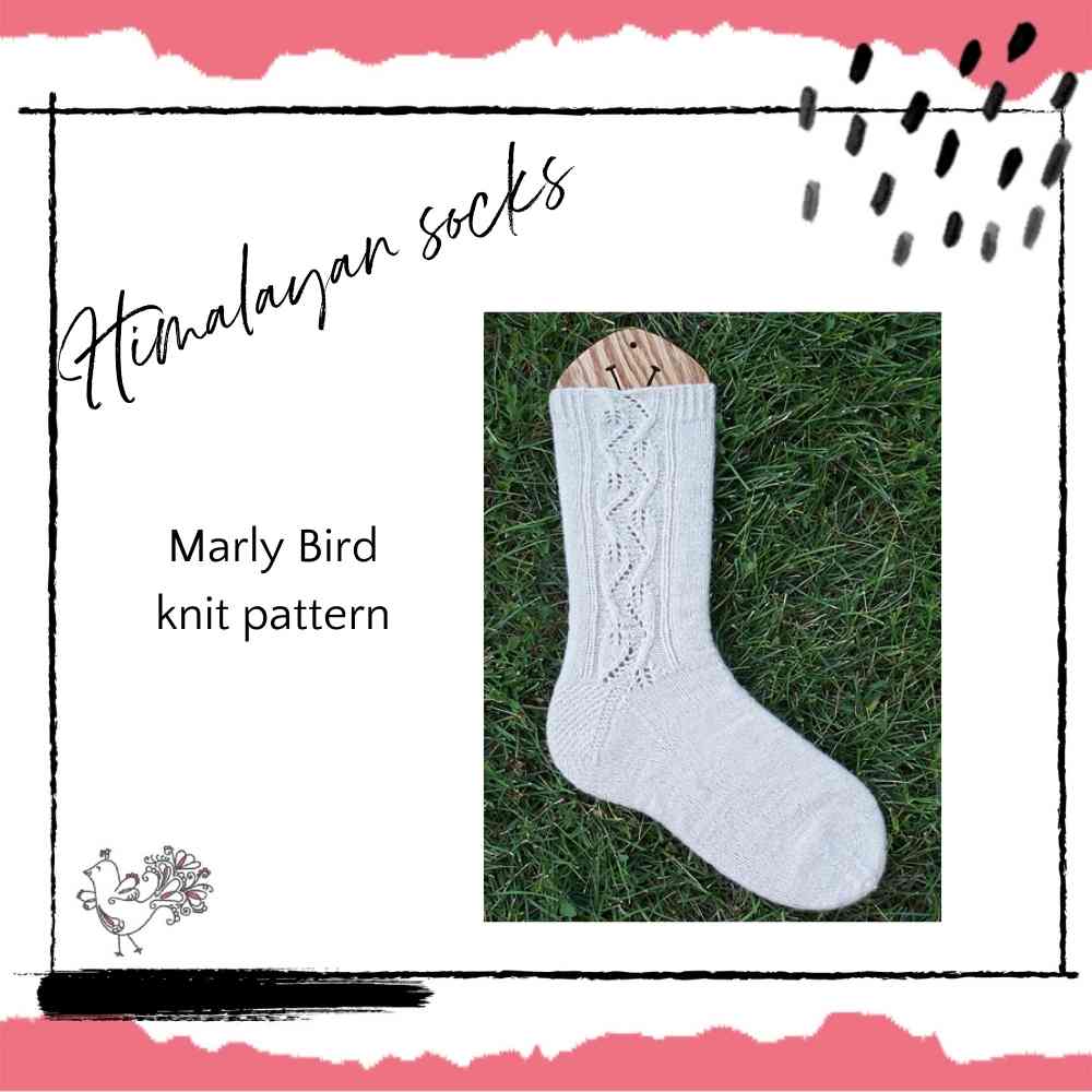 how to knit socks with Marly Bird