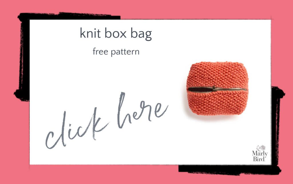 Knit Box Bag Free knitting Pattern