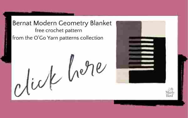 modern geometry blanket free crochet pattern
