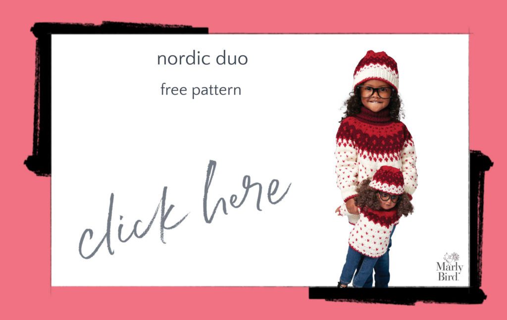 Nordic Duo Free Knitting Pattern