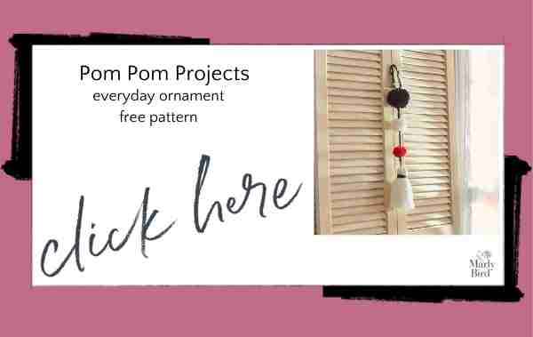 everyday pom pom project ornament