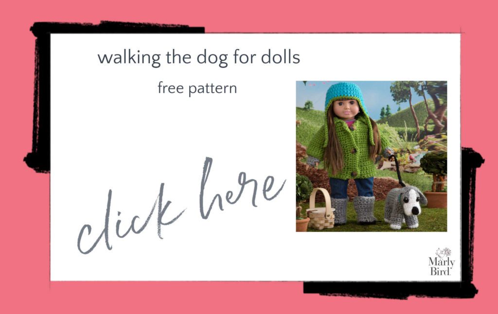 Walking the Dog for Dolls Free Crochet Pattern