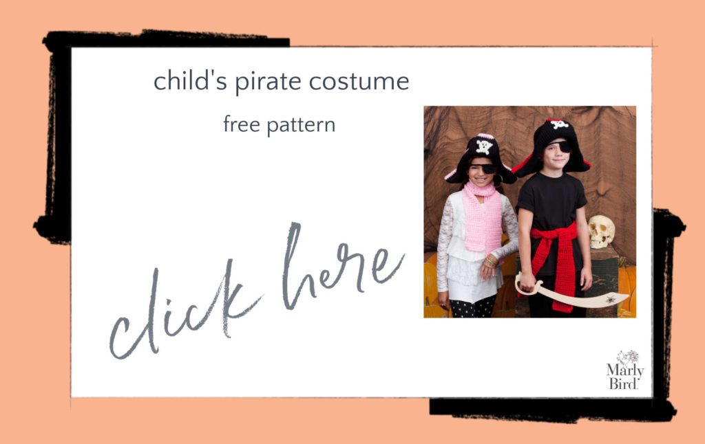 Child's Pirate Costume Free Crochet Pattern