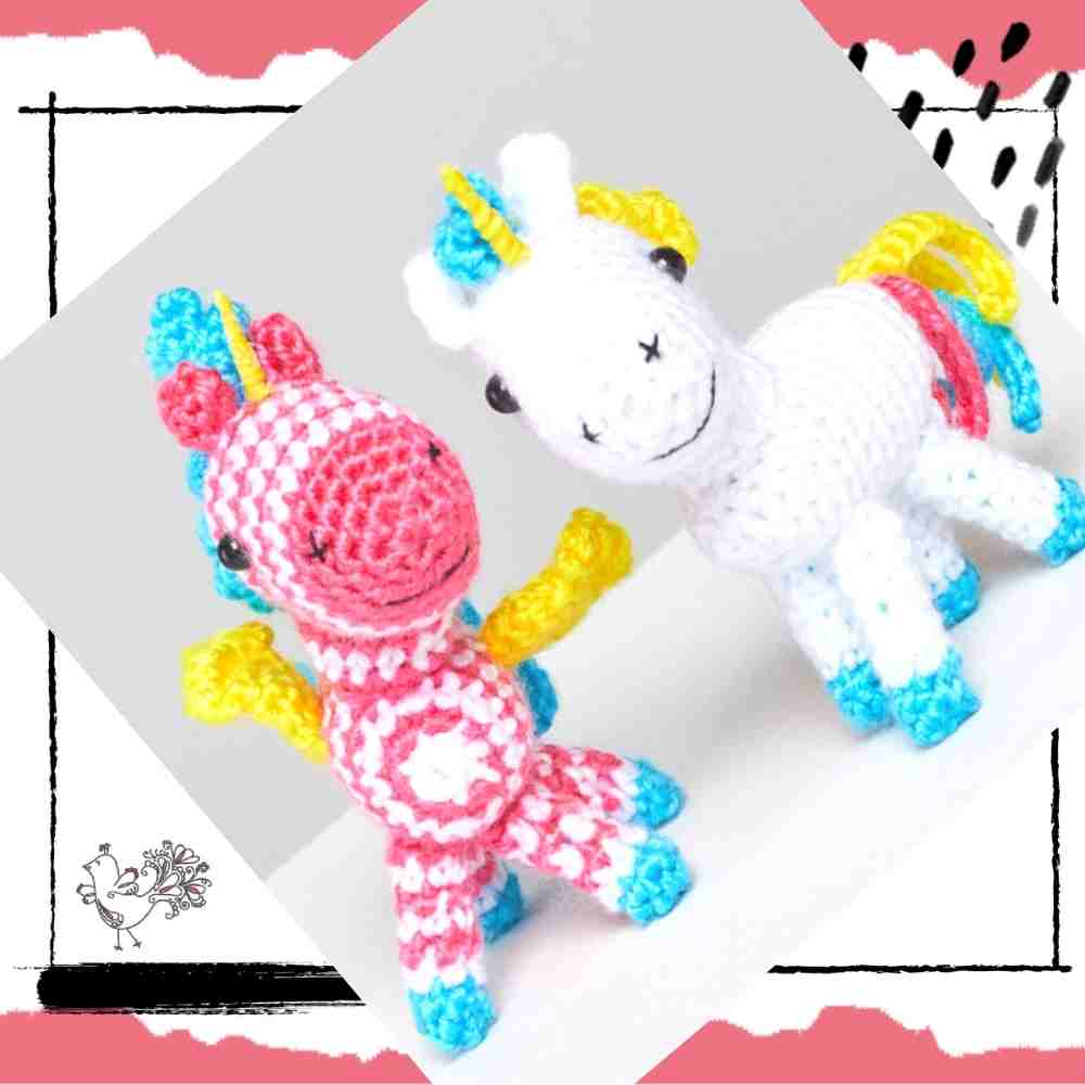 crochet stuffed animals unicorns