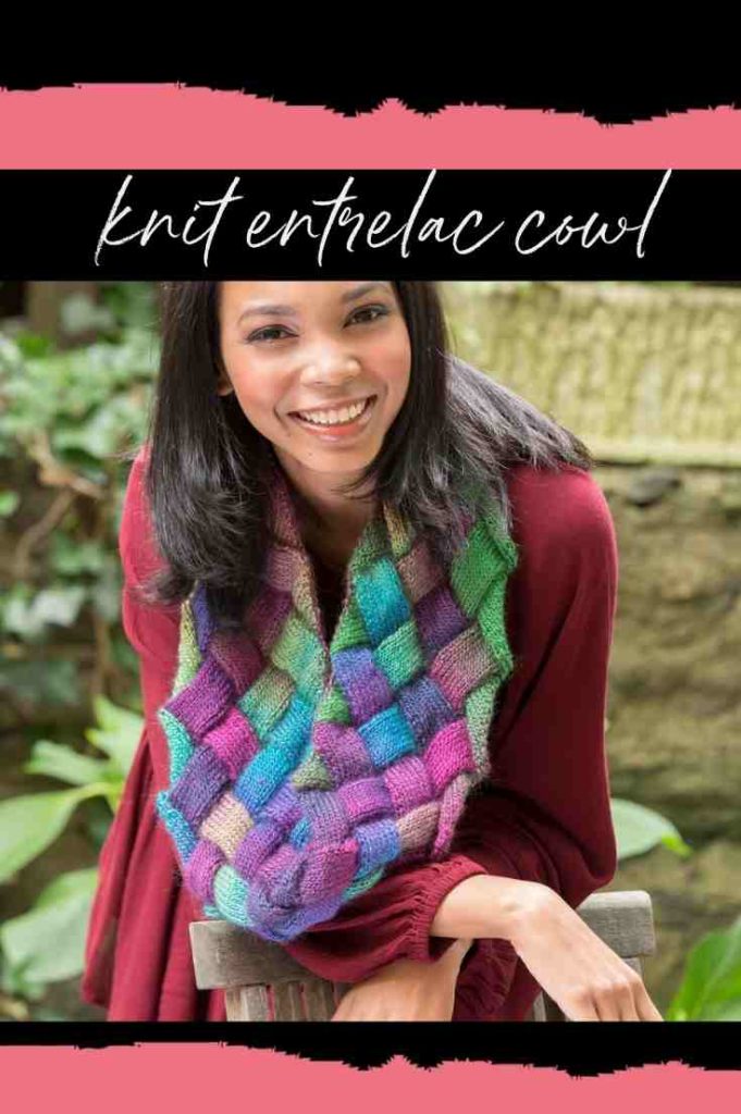 entrelac knitting cowl free pattern