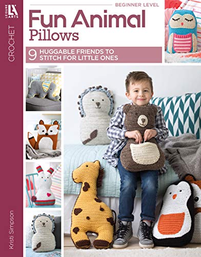 fun animal pillows crochet book