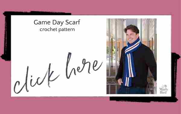 game day scarf crochet pattern