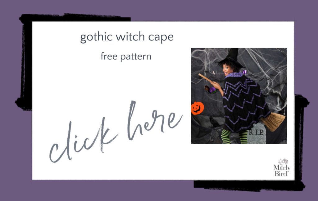 Gothic Witch Cape Free Crochet Pattern