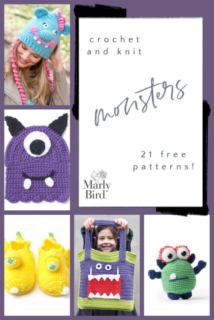 21 Free Knit and Crochet Monster Projects