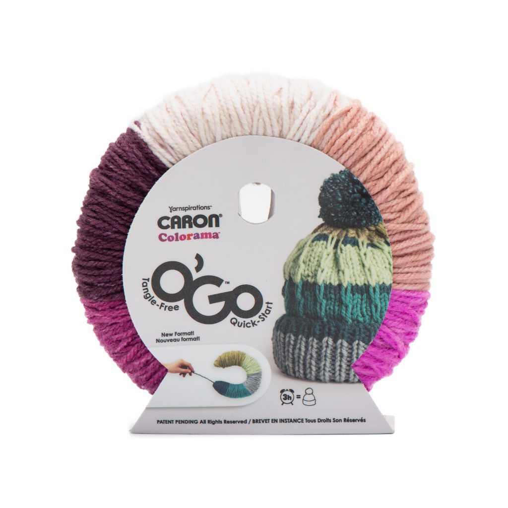 Yarnspirations O'Go Caron Colorama Yarn in Lippy Colorway