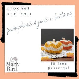 29 Free Pumpkin and Jack o' Lantern Knit and Crochet Projects