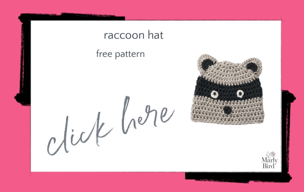 Raccoon Hat Free Crochet Pattern
