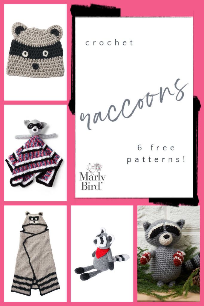 6 Free Racoon Patterns to Crochet