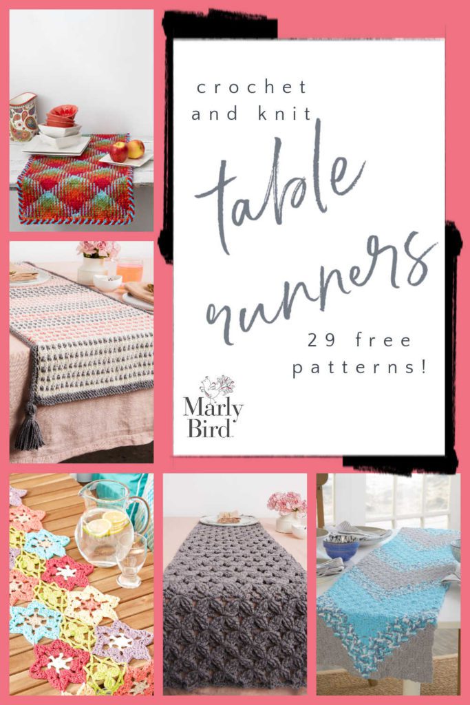 29 Free Knit and Crochet Table Runner Patterns