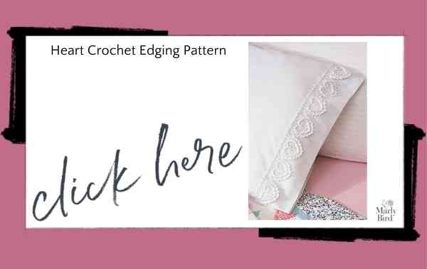 heart crochet edging pattern