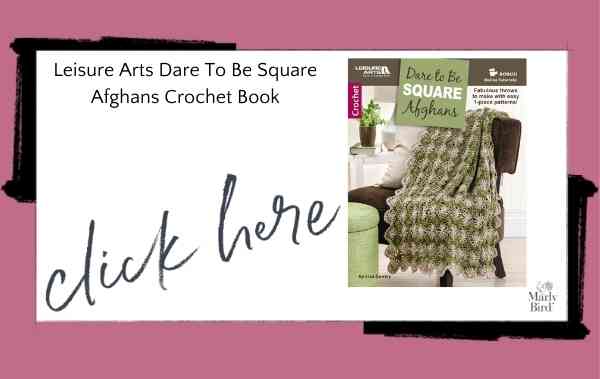 Leisure Arts Dare To Be Square Afghans Crochet Book