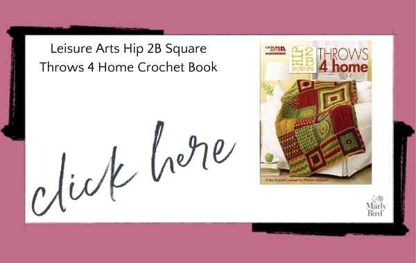Leisure Arts Hip 2B Square Throws 4 Home Crochet Book
