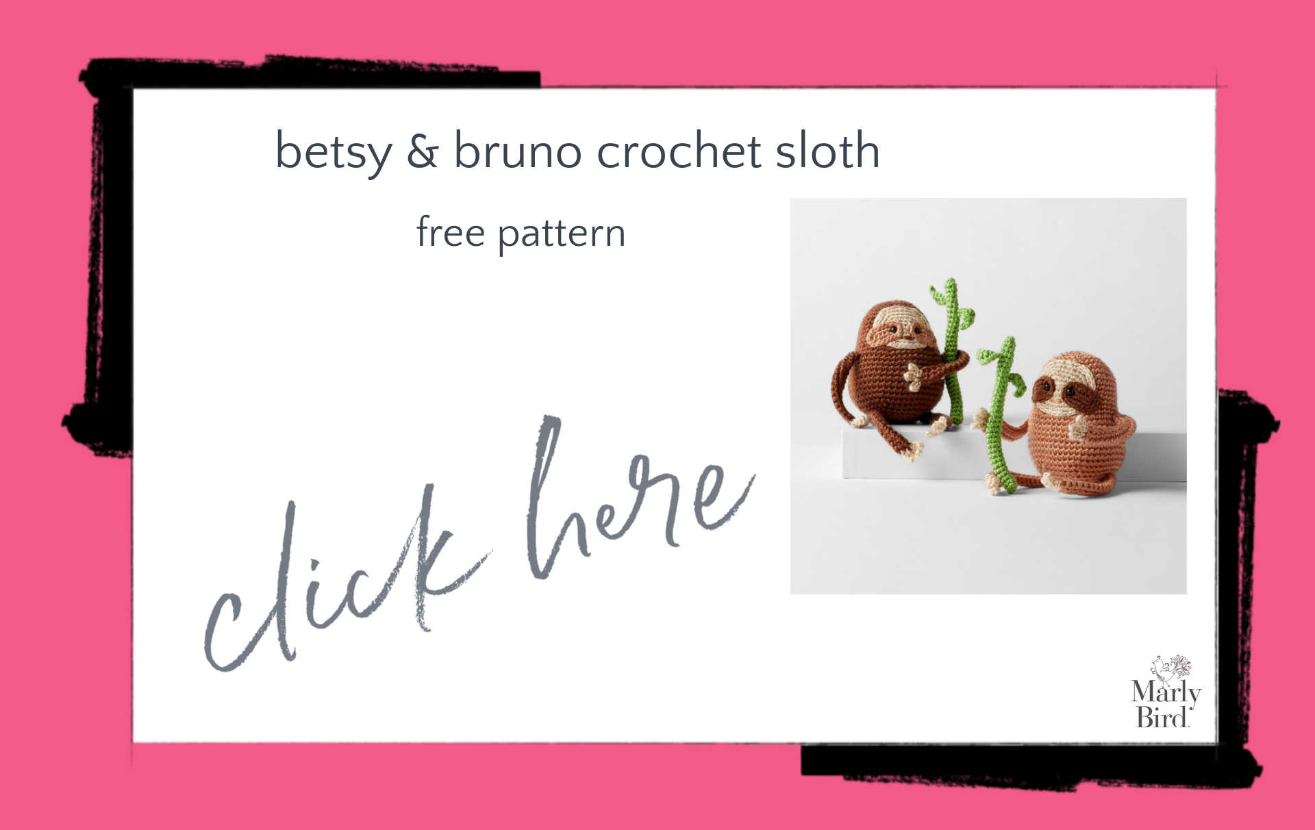 6 Free Sloth Knit and Crochet Patterns | Marly Bird